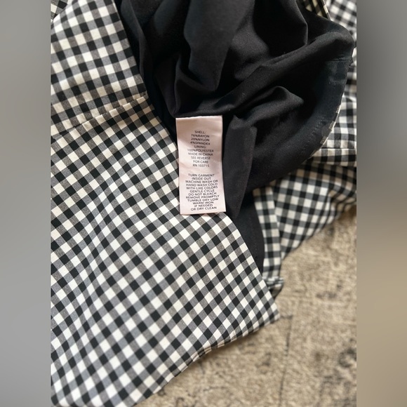 NANETTE LEPORE NWOT Off The Shoulder Black & White Gingham Dress Size 6 - Picture 9 of 9